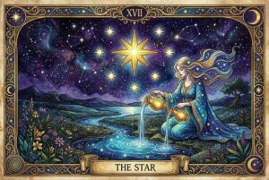 Die Stern-Tarotkarte: Bedeutungen – Führung zu Hoffnung und göttlichem Zweck