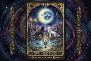 Die Mond-Tarotkarte: Bedeutungen und Deutungen für deine innere Tiefe