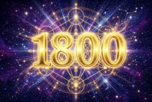 Leuchtende Lichtsphären und goldene Zahlensymbole schweben in einem mystischen Energiefeld, das Wohlstand und spirituelle...