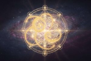Numerologie Zahlen und Symbole zeigen die energetische Bedeutung einer persönlichen Tageszahl für spirituelle Deutung.