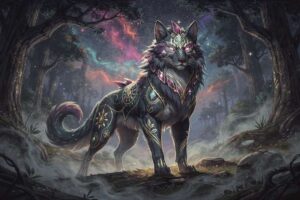 Mystisches Symbol einer Eule mit leuchtendem Auraeffekt, die Weisheit und spirituelle Führung repräsentiert.