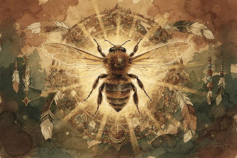 Arbeiterinnen eines Bienenvolks sammeln Nektar und Pollen an bunten Blüten im Sonnenlicht.