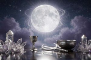 Blütenmond (Mai): Bedeutung, Energie & Rituale zum Vollmond