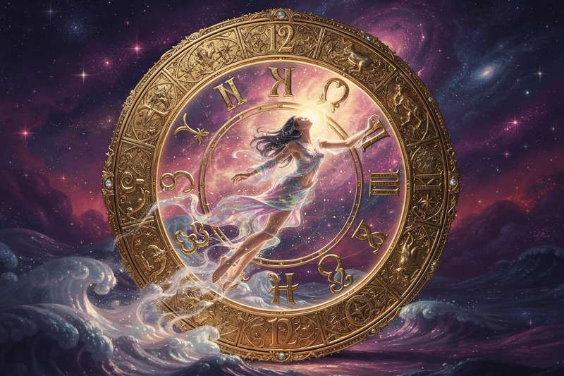 Astrologisches Radix mit Markierung des zwölften Hauses, das Spiritualität und verborgene psychische Prozesse symbolisiert.