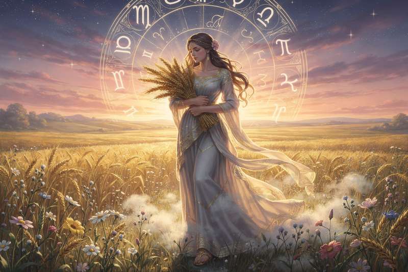 Astrologisches Geburtshoroskop zeigt die genaue Position von Sonne, Mond und Aszendent im Tierkreis für eine detaillierte...
