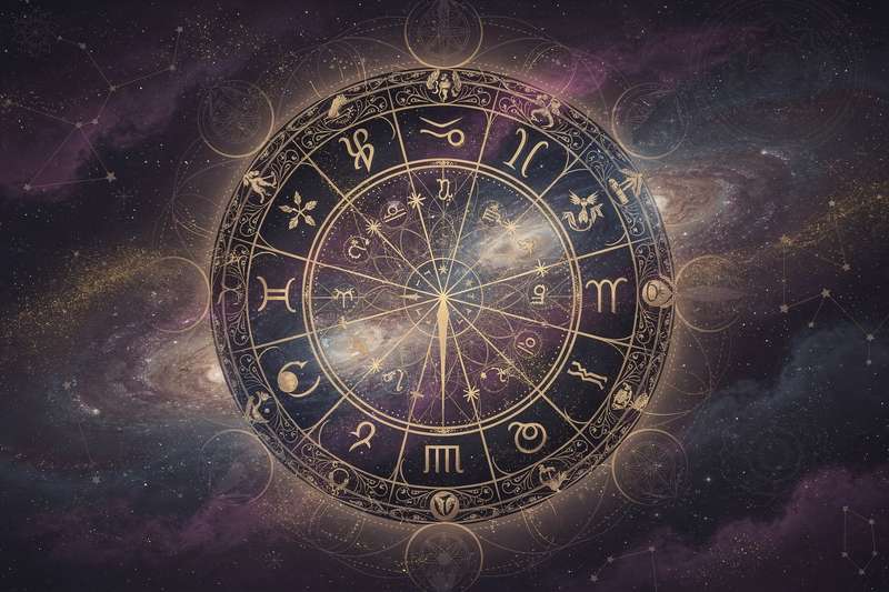Astrologisches Diagramm zeigt die Bewegungsphasen des Planeten Merkur während seiner Rückläufigkeit im Jahr 2026.