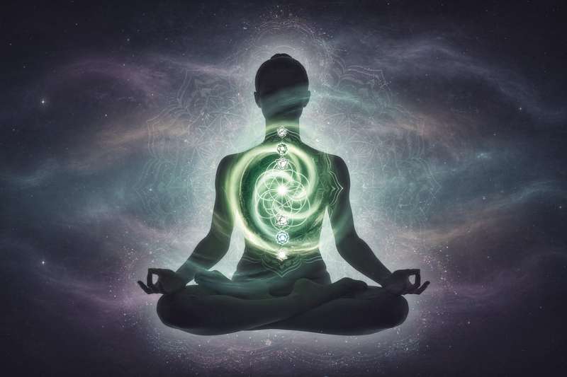Yogini in Kamelpose dehnt die Brust aus und öffnet das Herzchakra für emotionale Heilung und innere Verbundenheit.