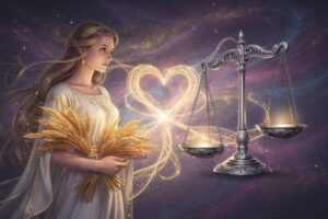 Zwei Sternzeichen-Symbole repräsentieren die astrologische Verbindung zwischen einem praktisch veranlagten Erdzeichen und...