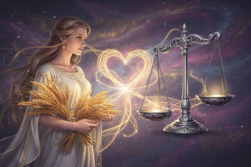 Zwei Sternzeichen-Symbole repräsentieren die astrologische Verbindung zwischen einem praktisch veranlagten Erdzeichen und...