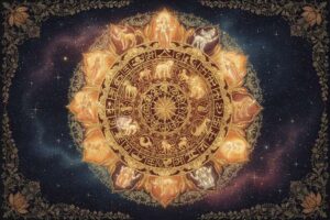 Planetare Konstellationen und ihre Auswirkungen auf die menschliche Existenz nach vedischen astronomischen Lehren.