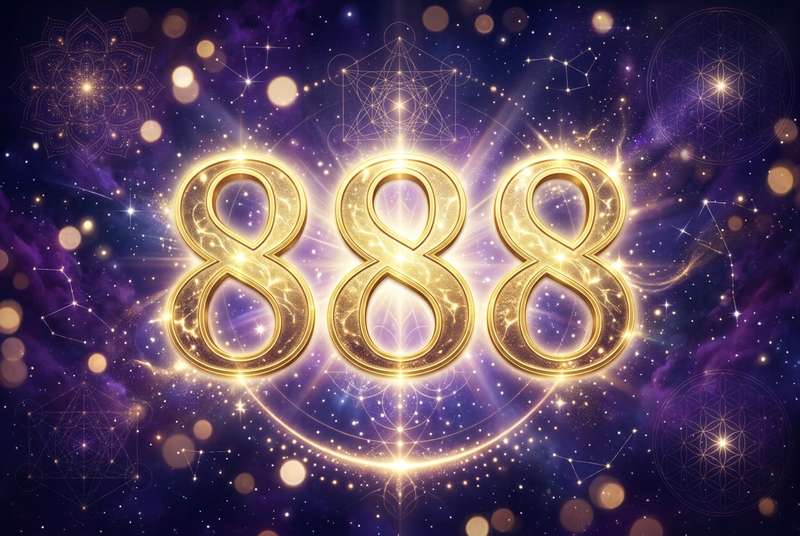 Drei übereinandergereihte Achten symbolisieren Reichtum, Fülle und die Manifestation materieller und spiritueller Segnungen.