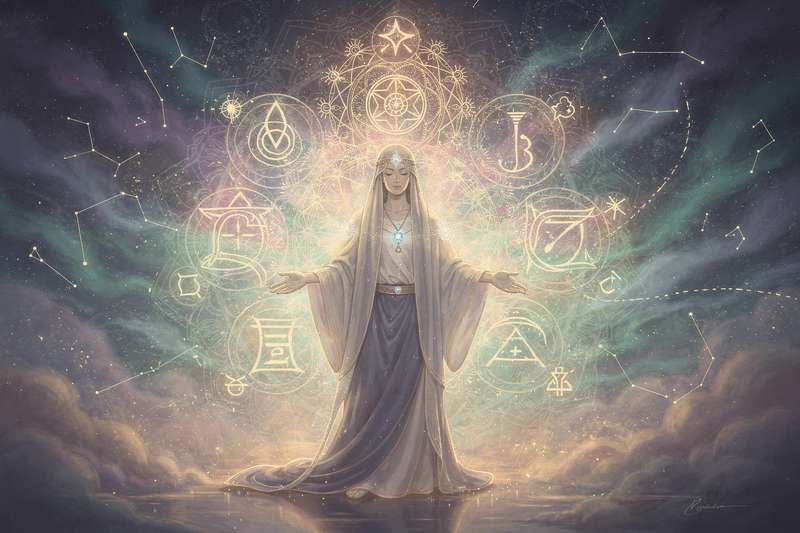 Das klassische Yin-Yang-Symbol zeigt die harmonische Balance zwischen gegensätzlichen Kräften in schwarzen und weißen Kreisen.