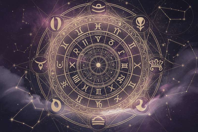 Astrologisches Diagramm zeigt die Ausrichtung von Venus und Neptun im Sternzeichen Fische während einer kosmischen Konstellation.