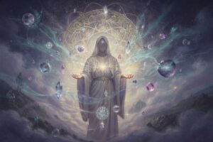 Jera Rune in charakteristischer Form mit zwei übereinander angeordneten Rauten auf strukturiertem Hintergrund.