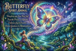 Schmetterling sitzt auf einer Blüte und symbolisiert Transformation, Wandel und spirituelle Entwicklung im Leben.
