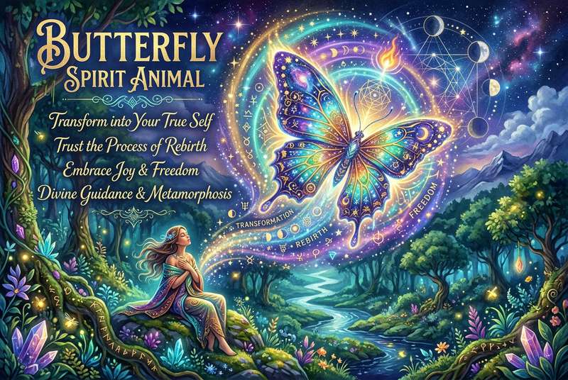 Schmetterling sitzt auf einer Blüte und symbolisiert Transformation, Wandel und spirituelle Entwicklung im Leben.