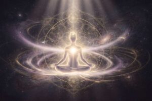 Yoali Rodriguez präsentiert während einer Soul-Meditation-Session ihre Techniken zur spirituellen Vertiefung und inneren Einkehr.