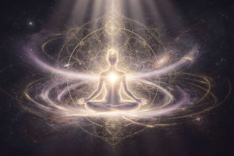 Yoali Rodriguez präsentiert während einer Soul-Meditation-Session ihre Techniken zur spirituellen Vertiefung und inneren Einkehr.