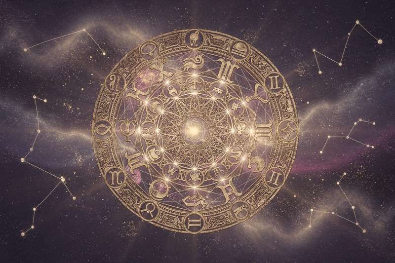 Astrologische Darstellung der Planetenbewegungen im September mit Fokus auf romantische Energien und Liebesthemen.