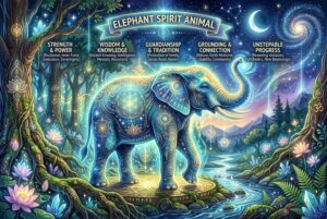 Majestätischer Elefant mit ausgebreiteten Ohren steht in der afrikanischen Savanne und symbolisiert Kraft und Weisheit.