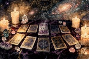 Selbstbewusste und intuitive Tarot-Leserin: Tarot-Legesystem