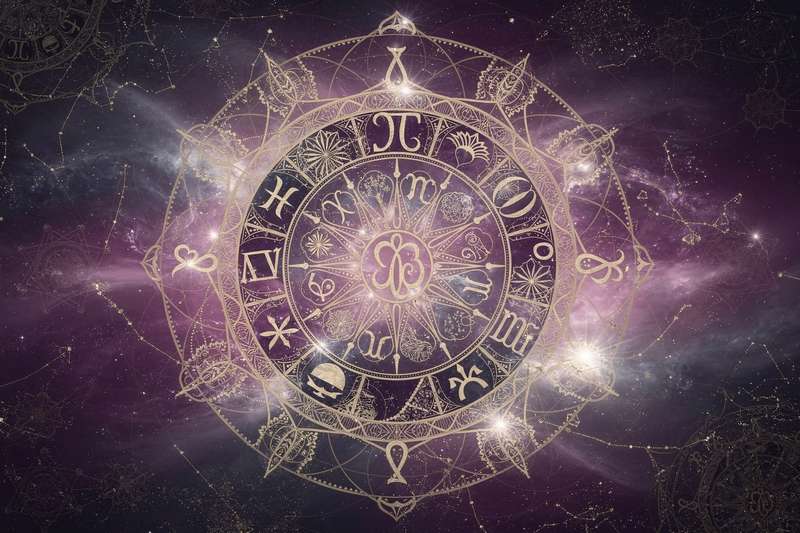 Astrologisches Symbol und Darstellung des Luftzeichens Wassermann mit charakteristischen Merkmalen und Eigenschaften.
