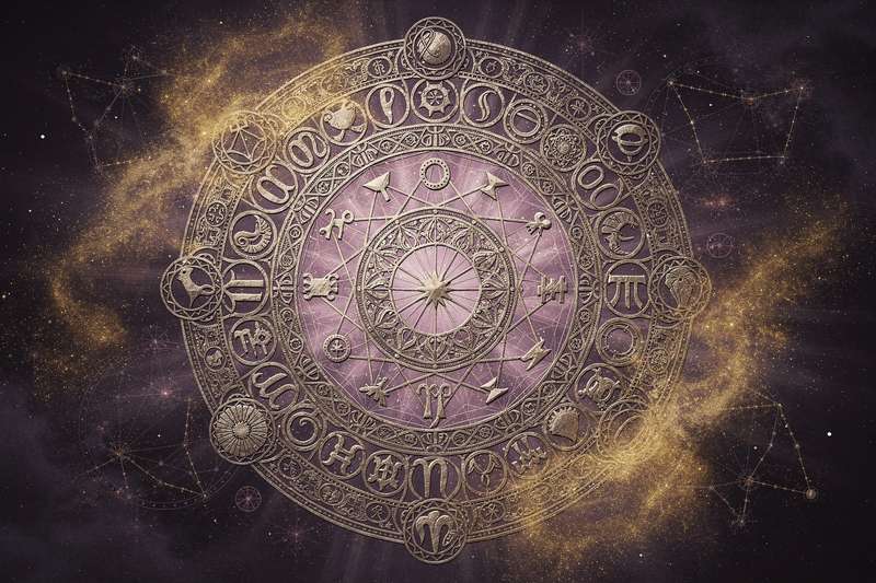 Astrologische Darstellung der Steinbock-Mond-Persönlichkeit mit symbolischen Elementen für emotionale Stabilität und...
