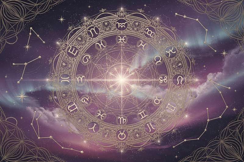 Aufgeschlagenes Geburtshoroskop mit Löwe-Symbol und astrologischen Aspekten zur Analyse finanzieller Herausforderungen.