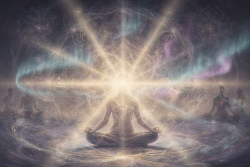Grafische Darstellung der wichtigsten Numerologie-Zahlen mit ihren spirituellen Bedeutungen und Interpretationen für...