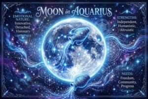 Mond im Wassermann: Emotionale Natur, Stärken & Bedürfnisse