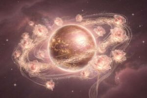 Representación astrológica del planeta Venus en movimiento retrógrado con efectos en relaciones sentimentales y asuntos...