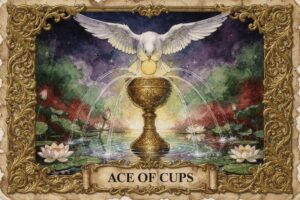 Ass der Kelche Tarot-Kartenbedeutungen: Liebe, Kreativität & Göttliches Mitgefühl