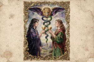 Zwei der Kelche Tarot-Karte: Ein Leitfaden zu Liebe, Partnerschaft & heiliger Verbindung