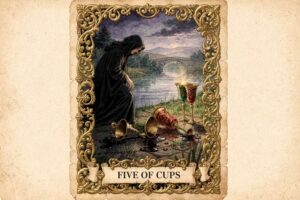 Fünf der Kelche Tarot-Kartenbedeutungen: Im Schmerz das Licht finden