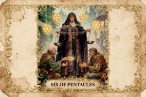 Sechs der Pentakel Tarot-Kartenbedeutungen: Ein Leitfaden zum Geben und Empfangen