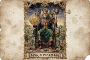 König der Pentakel Tarot-Karte: Bedeutung, Wohlstand, Führung & Fülle