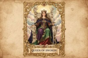 Königin der Schwerter Tarot-Karte: Bedeutungen aufrecht, umgekehrt & Lebensführung