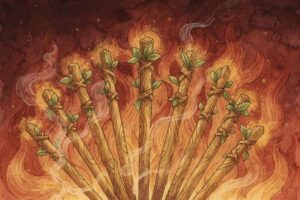 Stabfarbe: Bedeutungen aller 14 Stäbe-Tarotkarten