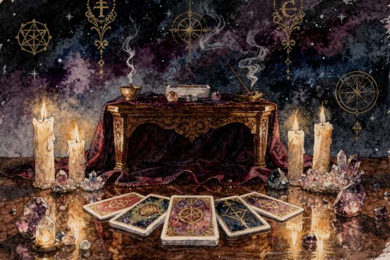 Tarotkarten, die mit grünen und rosa Farbtönen das Herzchakra symbolisieren und Themen wie bedingungslose Liebe, Vergebung und...