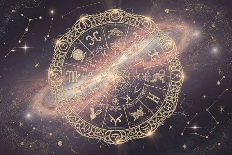 Astrologisches Paar mit Stier- und Krebssymbolen, das Intimität und emotionale Verbindung darstellt.