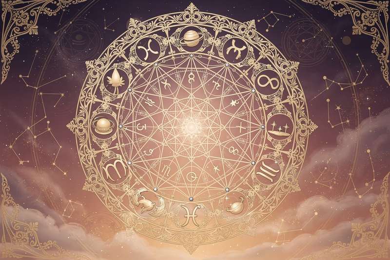 Astrologie-Kalender zeigt die günstigen Tage im Februar für das Sternzeichen Waage mit Datum und astrologischen Einflüssen.